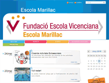 Tablet Screenshot of escola-marillac.net